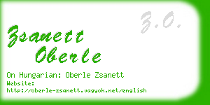 zsanett oberle business card